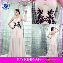 ED-YH2446 Um ombro Sexy Two Color Black Lace Evening Evening Gowns